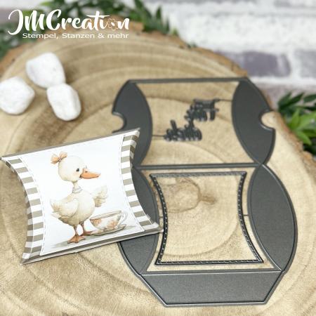 Pillowbox quadratisch - Stanzschablone